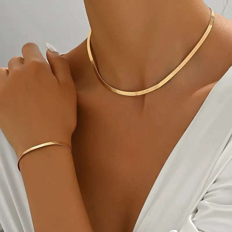 Set Bijuterii Clasice pentru Femei – Eleganță Simplă și Stil Versatil