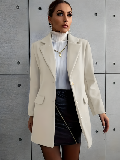Blazer Elegant Bej pentru Femei – Stil și Confort
