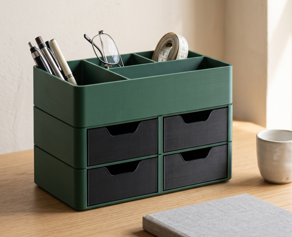 Organizator Modular de Birou cu Sertare Stivuibile