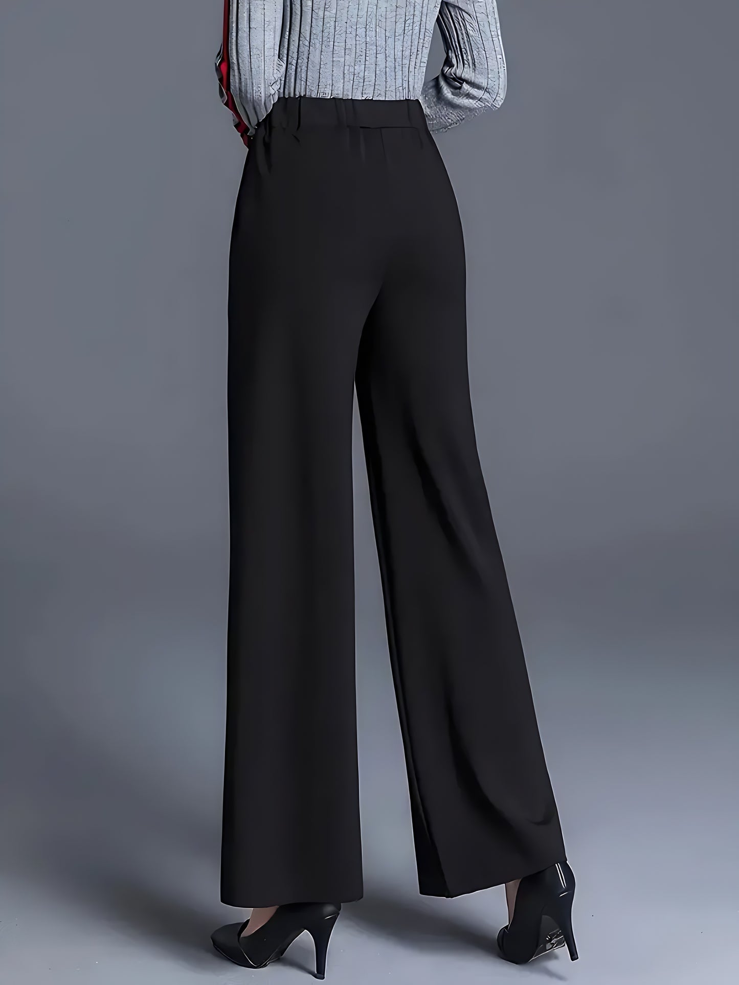 Pantaloni Largi cu Talie Înaltă – Eleganță și Confort pentru Birou