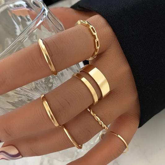 Set Multiplu de Bijuterii 7 Piese – Eleganță și Simplitate