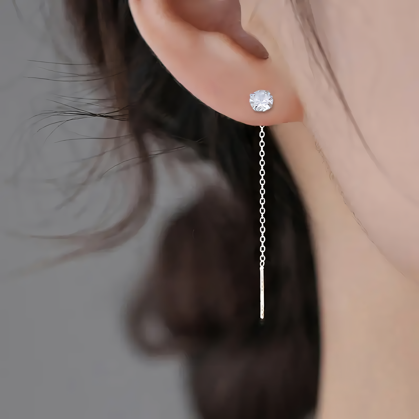 Cercei Minimalisti – Eleganță din Cupru și Zirconiu