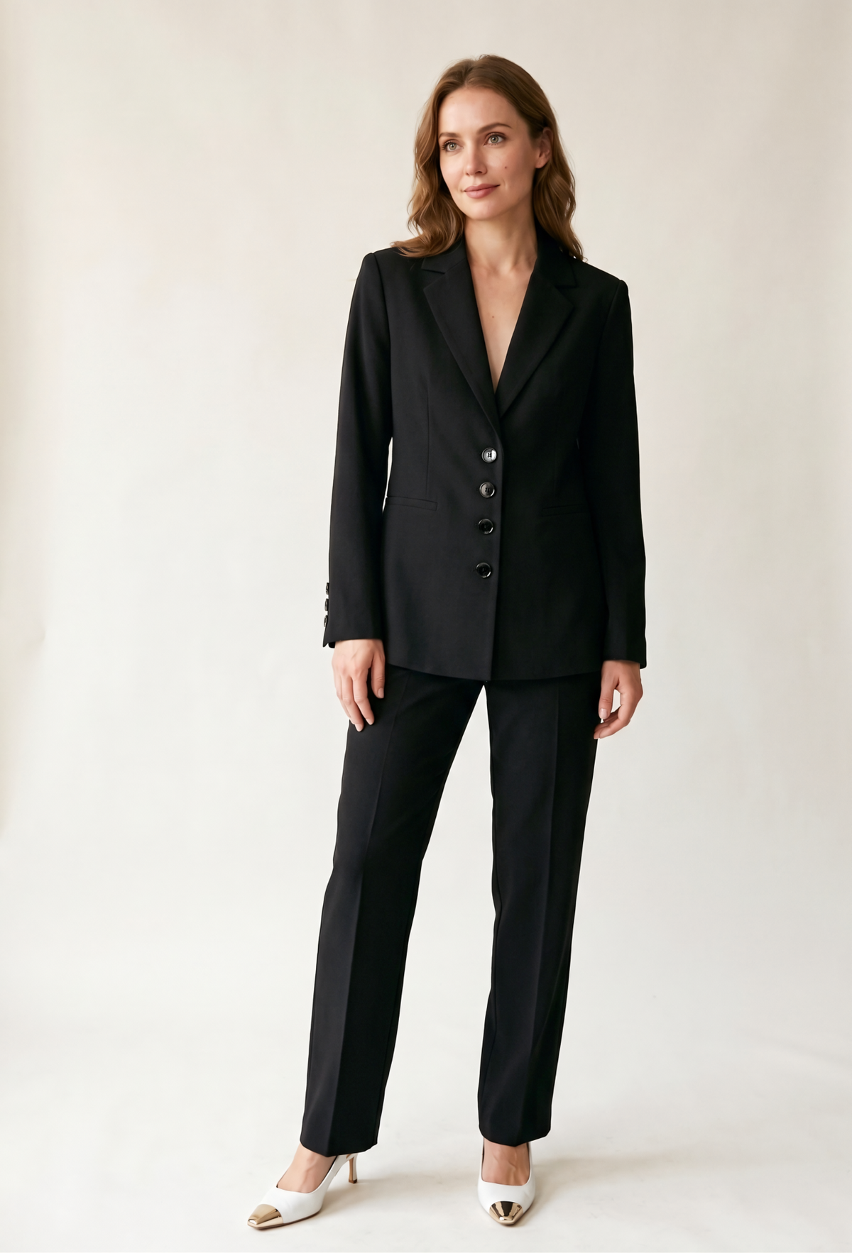 Costum Elegant de Damă din Două Piese - Sacou și Pantaloni