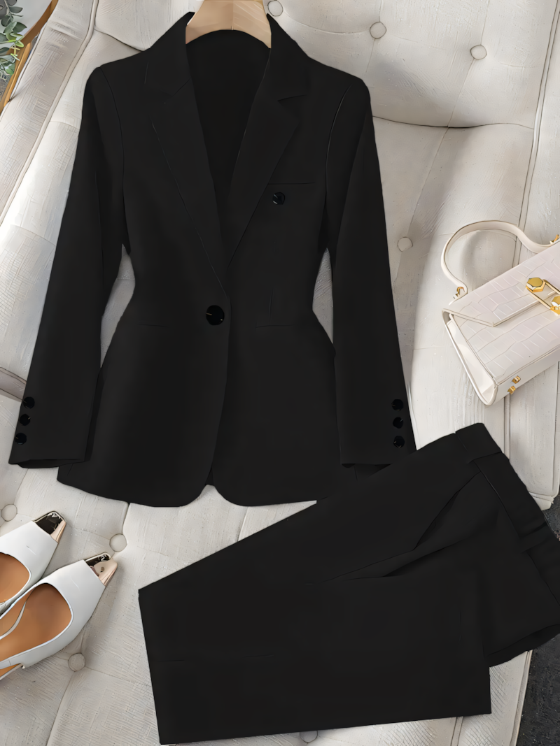 Costum Elegant de Damă din Două Piese - Sacou și Pantaloni
